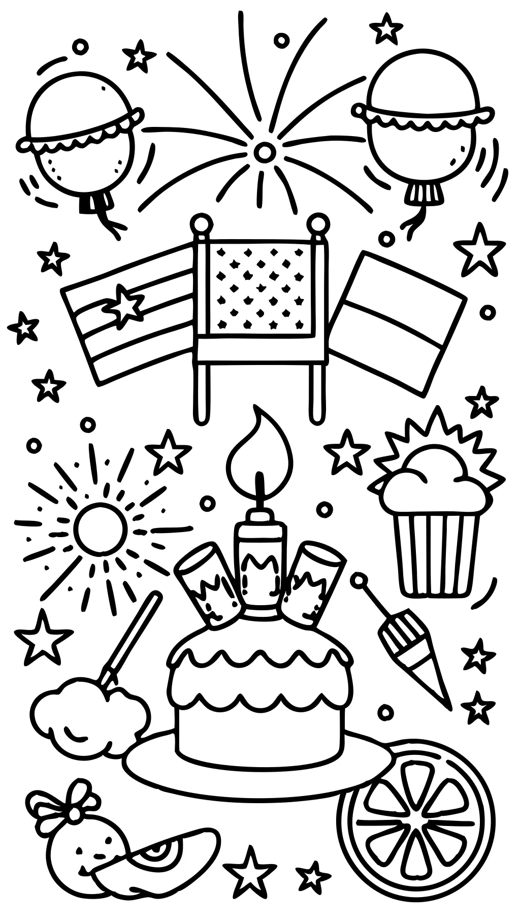 free july 4th coloring pages